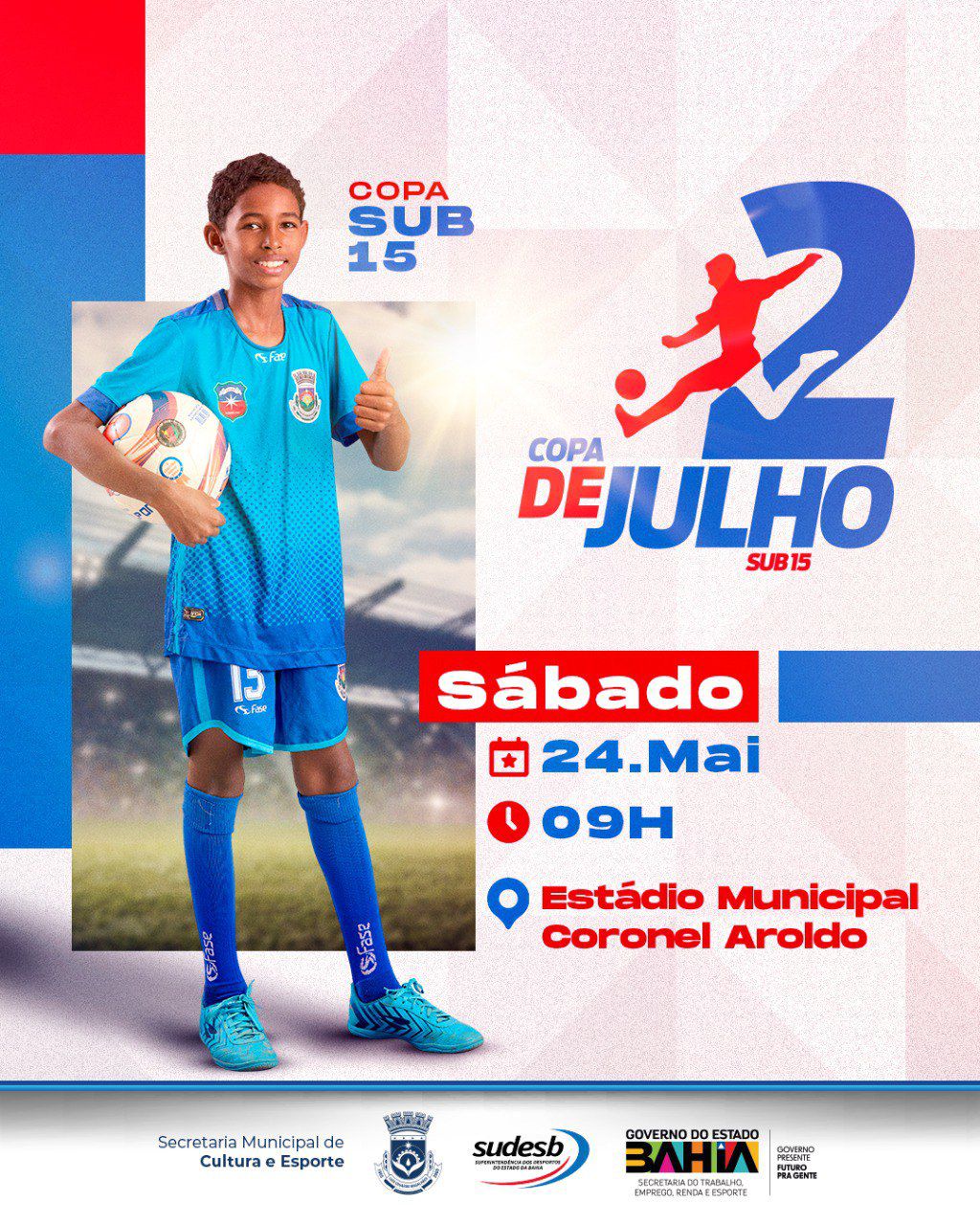 Copa 2 de Julho Sub-15: Bola vai rolar no Coronel Aroldo!