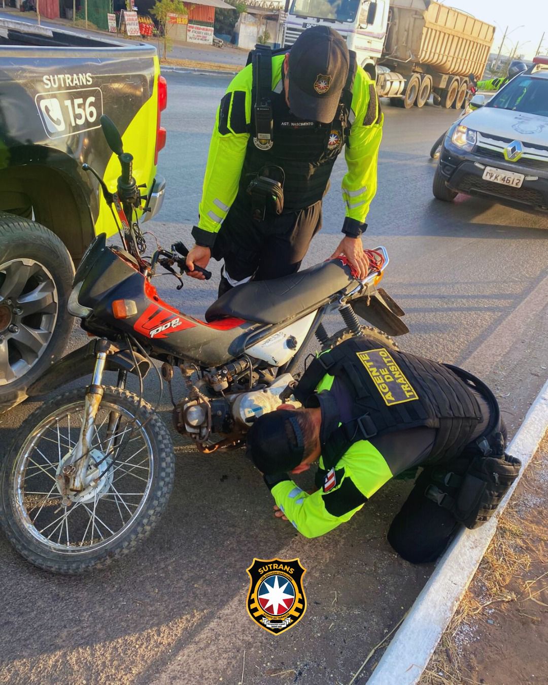 MOTOCICLETA COM PLACA ADULTERADA É APREENDIDA NA BR – 242