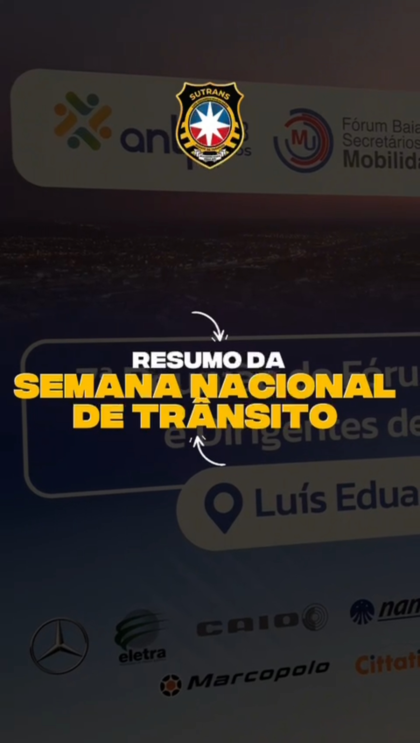 SUTRANS faz balanço da Semana Nacional do Trânsito
