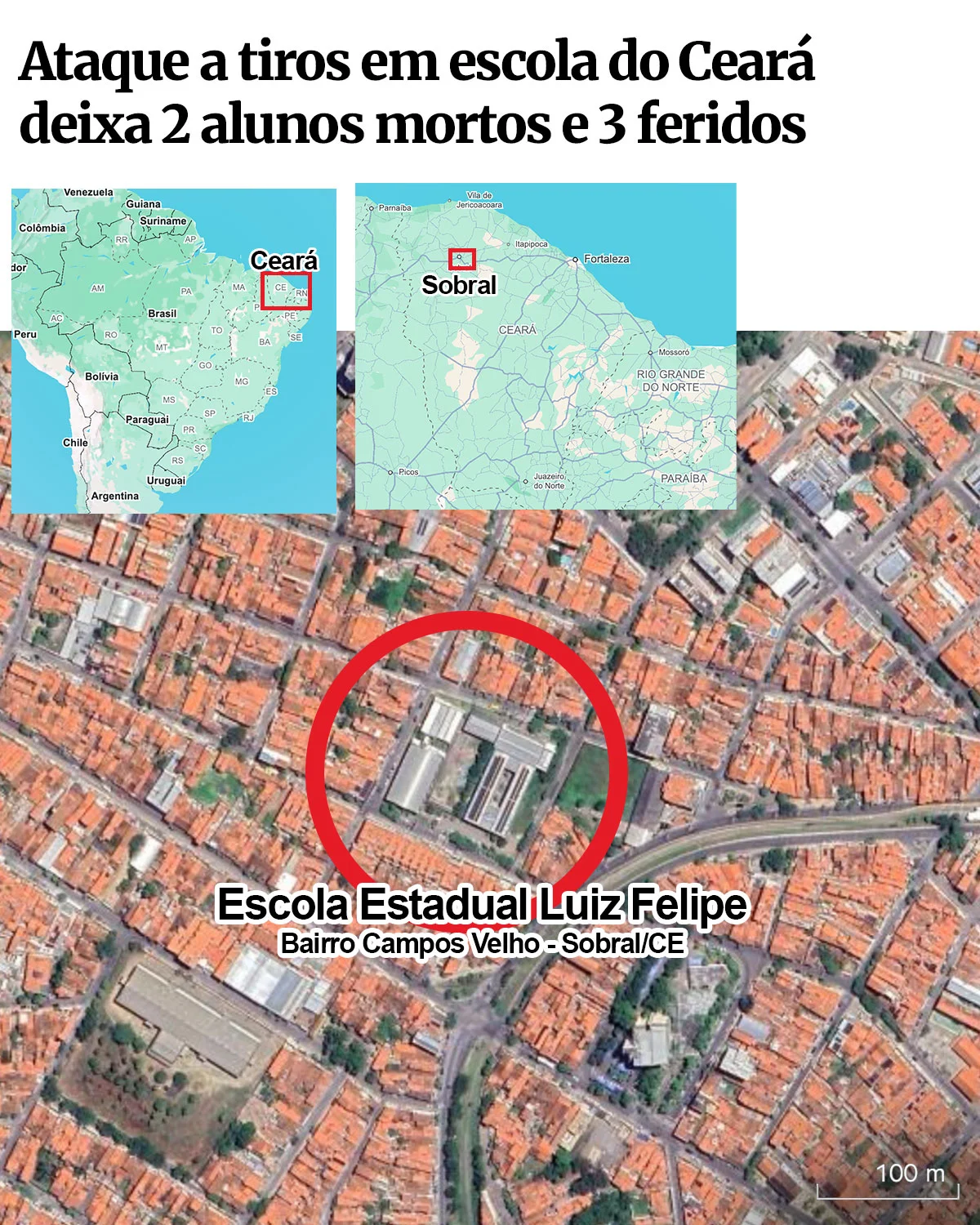 Tiroteio em escola do Ceará mata dois adolescentes e deixa três feridos – Vídeo