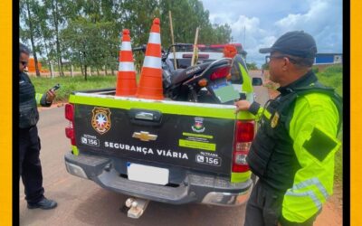 SUTRANS aborda condutor praticando manobra perigosa em via pública