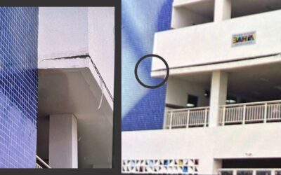 CONDER informa que fissura na fachada do CEMO é um simples afastamento entre acabamento do forro e edificação