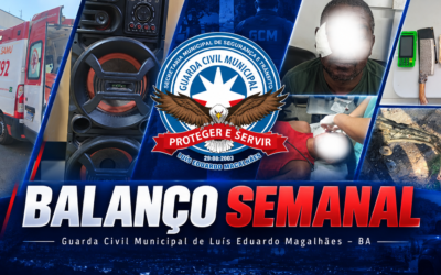 Balanço semanal da GCM destaca ocorrências e ações preventivas em Luís Eduardo Magalhães