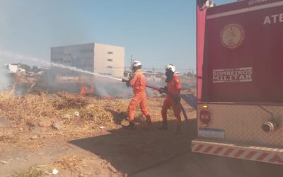 🚨 DEFESA CIVIL E CORPO DE BOMBEIROS ATUAM EM INCÊNDIO EM VEGETAÇÃO NO BAIRRO FLORAIS LÉA